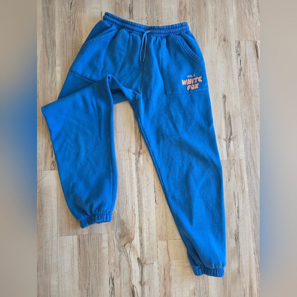 White Fox Boutique Blue Sweatpants Sz M